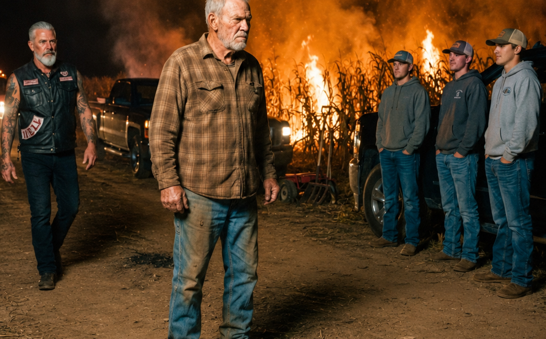 Thugs Burned My Farm to Force Me Out—Then Fifty Bikers Called Me by a Name I Had Buried for 35 Years