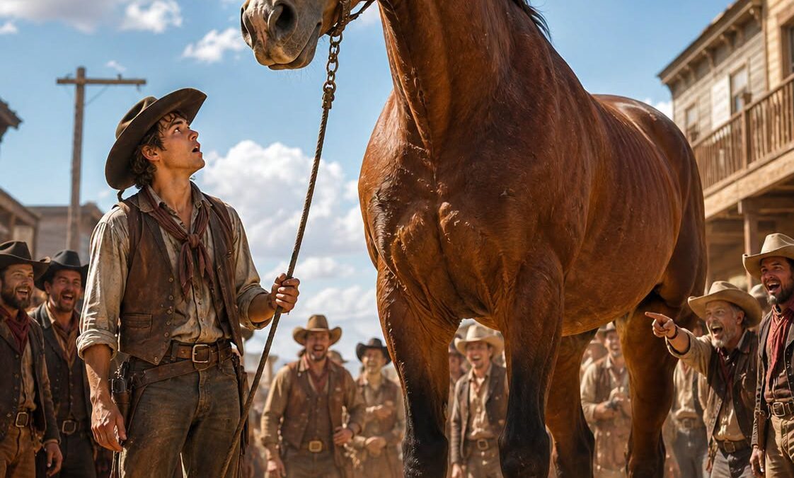 They Laughed For Giving A Poor Cowboy A Giant Horse, What Happened Next Is Shocking