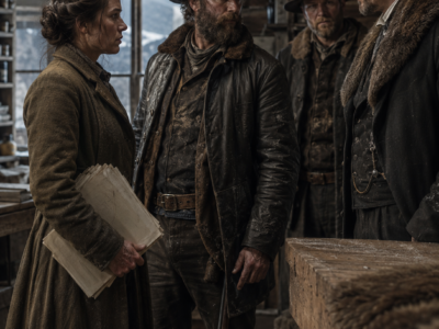 With Friday’s Claim Deadline Closing In, Abigail Refused Emmett Cole’s Marriage Offer—Then the Mountain Man Her Father Once Saved Stepped Between Them, Offered a Marriage on Paper, and Made One Promise That Turned a Cold Debt Into Something Neither of Them Expected