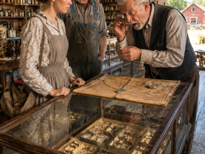 They Mocked My Handmade Necklace When I Tried to Buy Grandma’s Medicine—Then the Jeweler Saw the Clasp and Whispered My Grandfather’s Name