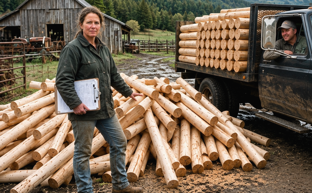 The Veneer Mill Dumped Scrap Wood at My Gate for 10 Years—Then the Man Who Laughed at Me Asked to Sell My Posts