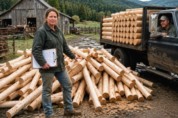 The Veneer Mill Dumped Scrap Wood at My Gate for 10 Years—Then the Man Who Laughed at Me Asked to Sell My Posts