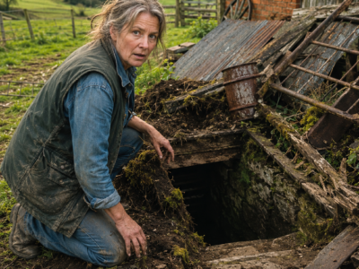 She Cleared 40 Years of Farm Junk Behind the Barn — Then Stone Steps Appeared Beneath It
