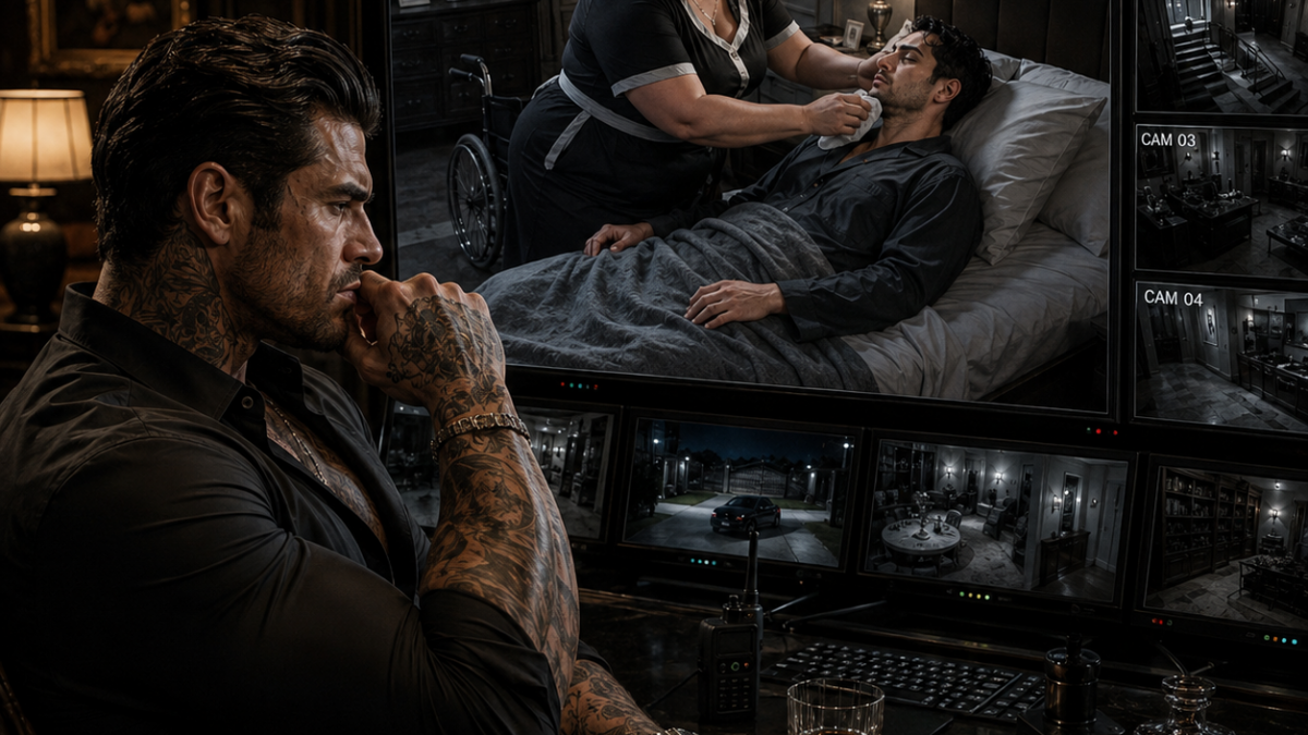 The Mafia Boss Secretly Watched His Plus Size Maid Enter His Paralyzed Twin’s Room Every Night, Until One Camera Caught Her Hiding Something That Should Never Have Been There…