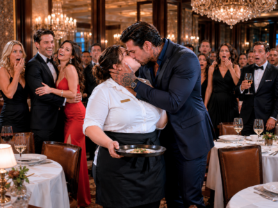 Everyone Mocked the Curvy Waitress When Her Cruel Ex Asked Who Could Ever Love Her—Until the City’s Most Feared Mafia Boss Crossed the Restaurant, Kissed Her Before Everyone, and Revealed Why He Had Been Watching Her for Months