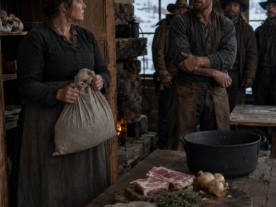 A Wyoming Rancher Took One Look at the Widowed Housekeeper and Ordered Her Sent Back—Then She Opened His Empty Pantry, Asked for One Night Beside His Dying Father, and Made Him Face What He Had Misjudged Before the Winter Morning Came