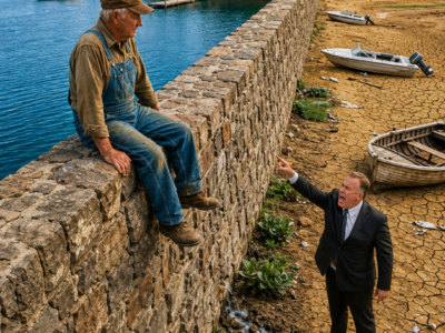 the bank built a $48 million marina around his family’s lake—then the old farmer opened the spillway they never realized he still owned