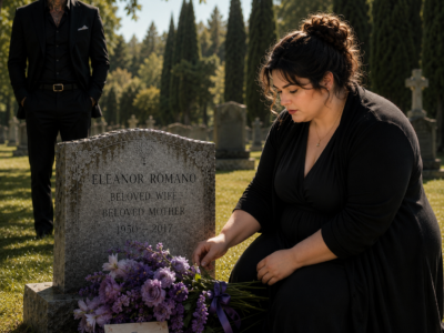 A Mafia Boss Caught a Curvy Florist Kneeling at His Mother’s Grave With the One Flower Nobody Knew She Loved, Then She Whispered, “Your mother warned me you’d come…”