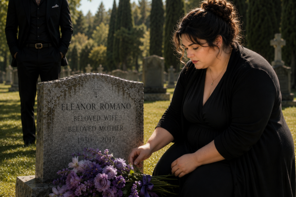 A Mafia Boss Caught a Curvy Florist Kneeling at His Mother’s Grave With the One Flower Nobody Knew She Loved, Then She Whispered, “Your mother warned me you’d come…”