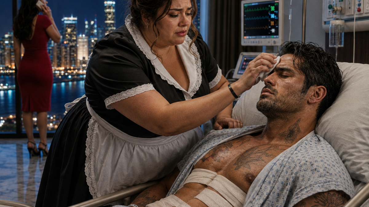 The mafia billionaire faked a coma to expose his fiancée, but his plus size maid suddenly blocked his IV, then looked at the vial and whispered a name she should never have known…