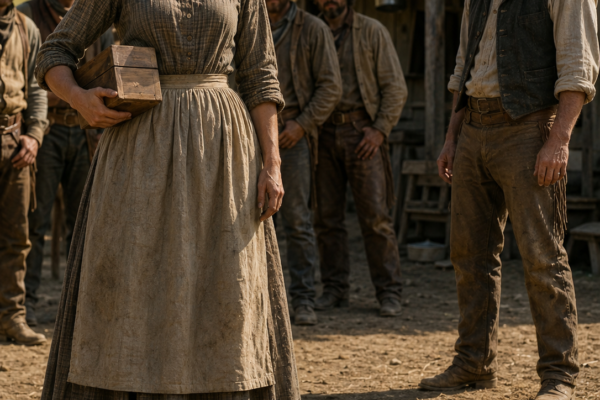 They Mocked the Heavyset Bride Who Took Over a Failing Montana Ranch Kitchen—Then Eleanor Caldwell Threw Their Gray Soup Into the Dirt, Fed Seven Exhausted Hands Properly, Opened the Ledger Her Silent Husband Had Hidden, and Found Four Months to Save Everything He Had Been Too Proud to Tell Her