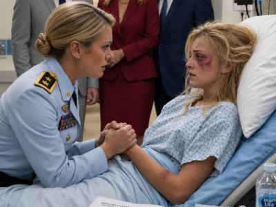 I RACED to a hospital in my Army dress uniform to comfort my injured daughter. I found her bruised and trembling. The family smiled. “Your rank doesn’t scare us.” They never knew silence was coming.