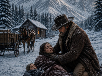 “My husband shot me in the Wyoming grass with our baby in my arms. “”Keep her. She’ll be dead by morning anyway,”” Wade laughed. I didn’t beg — I wrapped Elsie tighter and followed the wagon ruts until a cowboy’s lantern finally stopped cold.