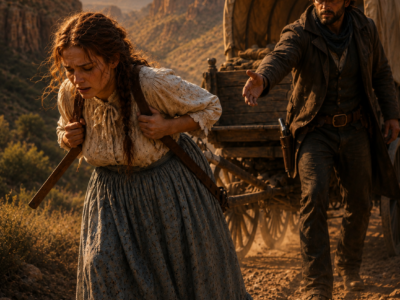 “Get In My Wagon,” The Mountain Cowboy Said — Seeing The Pregnant Widow Struggling With Her Wagon