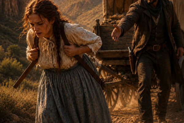 “Get In My Wagon,” The Mountain Cowboy Said — Seeing The Pregnant Widow Struggling With Her Wagon