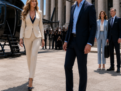A Single Dad Walked Out Of Divorce Court Broke, Defeated, And Unsure How He Would Start Over… Then A Billionaire’s Helicopter Suddenly Landed Outside—And The Person Who Stepped Out Changed Everything