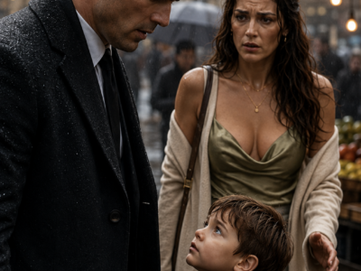 Five Years After Their Painful Separation, The Mafia Boss Unexpectedly Saw His Ex-Wife At A Crowded Market—But The Moment He Noticed The Little Boy Standing Beside Her, One Familiar Detail Made Him Freeze And Question Everything She Had Hidden From Him