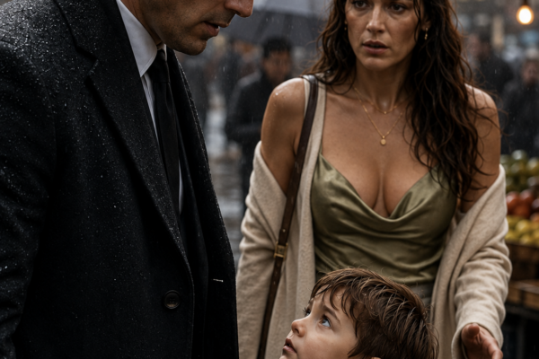 Five Years After Their Painful Separation, The Mafia Boss Unexpectedly Saw His Ex-Wife At A Crowded Market—But The Moment He Noticed The Little Boy Standing Beside Her, One Familiar Detail Made Him Freeze And Question Everything She Had Hidden From Him