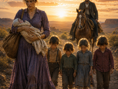 She Was Burying Her Husband With Her Bare, Bleeding Hands In Frozen Ground… Then A Stranger Rode Over The Ridge And Said 6 Words That Changed Everything