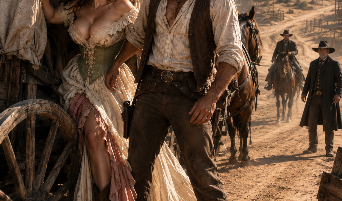 She Hid Inside A Cowboy’s Wagon To Escape The Forced Wedding Waiting For Her — But When He Told One Dangerous Lie To Protect Her, Neither Of Them Expected It To Become The One Truth Her Ruthless Enemy Could Never Take Away