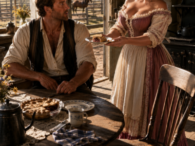 I Offered The Widowed Rancher A Simple Slice Of Pie Every Saturday — But The Empty Chair In His Kitchen Finally Revealed The One Question He Had Been Too Afraid To Ask Me For Fifty Long Weeks