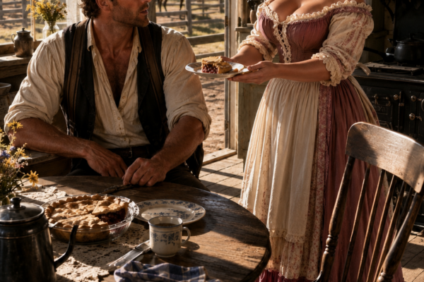 I Offered The Widowed Rancher A Simple Slice Of Pie Every Saturday — But The Empty Chair In His Kitchen Finally Revealed The One Question He Had Been Too Afraid To Ask Me For Fifty Long Weeks