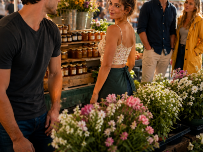 She Grabbed My Arm At The Market And Whispered, “Play Along”… I Did—But Later, She Looked At Me With A Knowing Smile And Said, “You Were Never Really Pretending, Were You?”