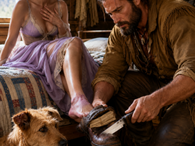 The Widow Thought Her Shoes Were Killing Her Until a Mountain Man Cut Them Open and Found the Secret Someone Had Already Killed to Hide