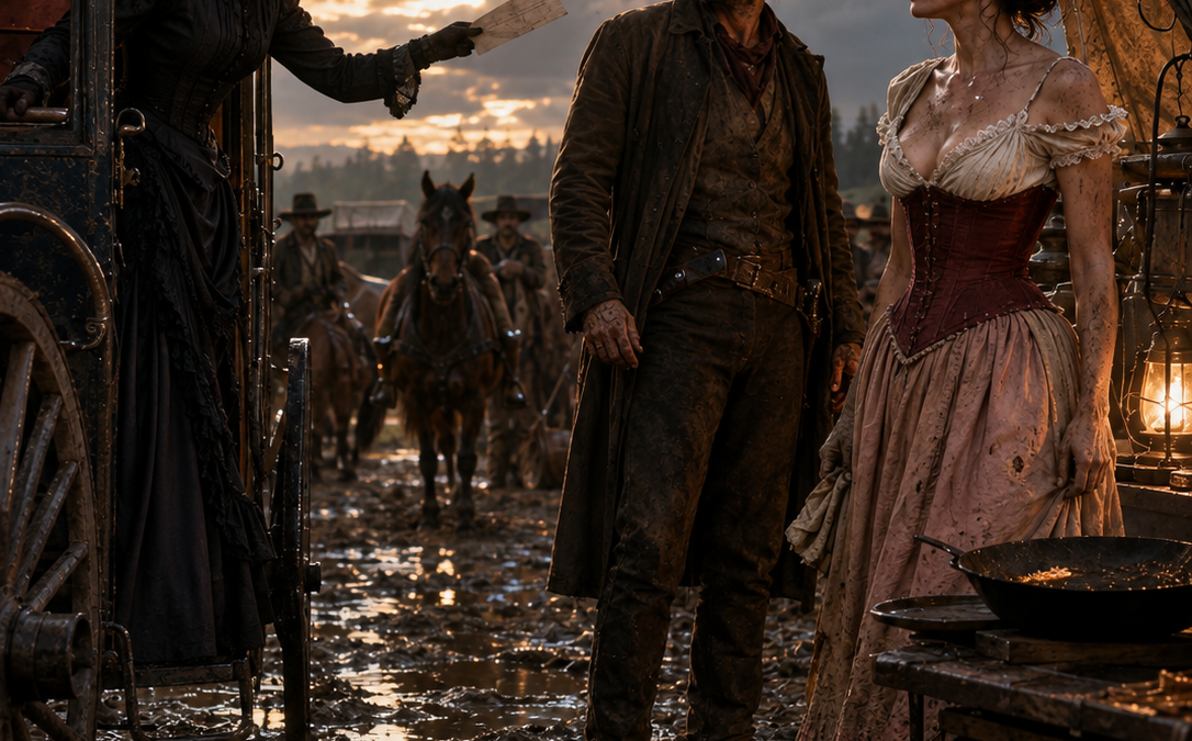 “Widowed at 20, She Cooked for the Cattle Drive — Not Knowing the Trail Boss Was Looking for a Wife