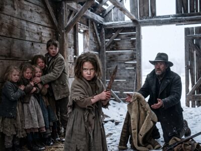 A Widowed Wyoming Cowboy Found Six Starving Children Hiding in a Blizzard-Ruined Barn—Then the Oldest Girl Raised a Rusted Knife, Told Him the Man Who Killed Her Mother Was Coming Back, and Asked One Question That Forced Him to Open the Home He Had Buried With His Family