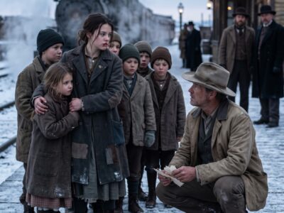 The Widowed Wyoming Rancher Tore “UNWANTED” From Seven Orphans’ Coats at the Frozen Train Platform—Then the Oldest Girl Warned Him She Would Kill Him If He Hurt Them, and He Made a Promise That Put His Ranch, His Name, and His Broken Heart at Risk