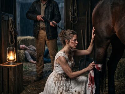 Abandoned Bride Clara Whitmore Tore Apart Her Wedding Dress to Save Elias Boone’s Dying Stallion, but When the Widowed Rancher Offered Her Work Instead of Pity, She Discovered Her Missing Groom Had Used Their False Marriage Plans to Help Another Man Steal Boone Creek Ranch