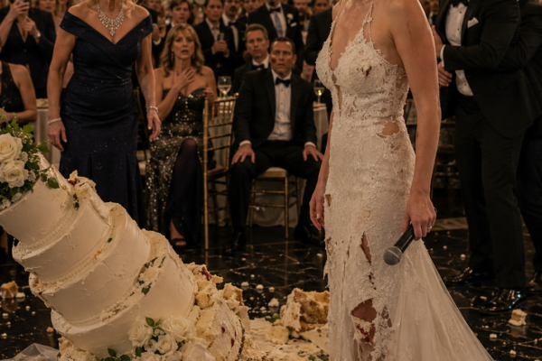 On My Wedding Day, My Husband Hit Me and Shoved My Face Into the Cake Because I Refused to Humiliate His Mother—So I Took the Microphone, Ended the Marriage in Front of Hundreds of Guests, and Revealed the Secret His Powerful Family Had Paid Me to Hide