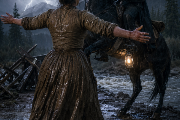 She Stood Before His Horse to Save His Life—Then Clara Learned the Rancher Who Finally Saw Her Worth Had Hidden Proof That His Family Profited From Her Father’s Ruin, Forcing Her to Choose Between the Man She Loved and the Name She Had Spent Her Life Defending