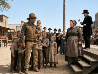 Cowboy With 8 Kids Bought a Plus-Size Woman at Auction—What She Did Shocked the Territory Forever