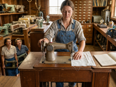 they laughed when fourteen-year-old marin dragged home a broken sewing machine—thirty years later, the whole county finally understood what she had been building in the loft