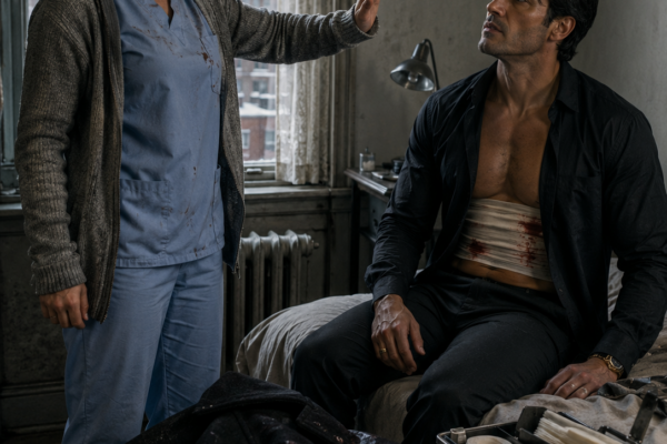 A Poor Night Nurse Found a Bleeding Italian Mafia Boss Freezing in a Snowy Alley and Saved Him in Her Tiny Apartment—By Morning He Refused to Leave Her Unprotected, Until She Forced the Feared Don to Understand That Saving Her Life Did Not Give Him the Right to Take Control of It