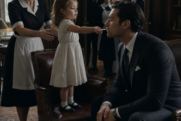 The Maid’s Three-Year-Old Raised a Spoon to New York’s Most Feared Mafia Boss and Ordered, “Open Your Mouth”—But When He Obeyed, Her Mother Realized the Child Had Reached a Part of Adrien Moretti That Twenty-Four Years of Power Had Never Been Able to Touch