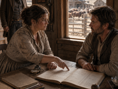 She Crossed 1,100 Miles to Wyoming for a Ranch Job That Never Existed—Then Nathaniel Carter Turned His Ledger Toward the Stranded Boston Woman, Asked Her to Prove What She Could Do, and Discovered She Had Already Found Three Problems Threatening Iron Creek