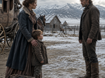 The Rancher Hired a Cook for Winter—Then Clara Stepped Down From the Stagecoach With a Three-Year-Old Boy Wearing Eli Thornton’s Gray-Blue Eyes, and Before She Could Explain Why She Had Hidden Him, the Child Looked Up at the Stranger and Said, “You Look Like Me”