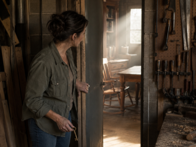 After Five Years Caring for Her Dying Parents, Clara Inherited Only a $10 Garage — But When She Moved the Lumber and Unlocked a Door Hidden in the Wall, She Found Forty Years of Her Father’s Secret Work, Every Piece Marked With Her Name