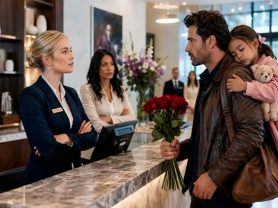 I CARRIED MY SLEEPING DAUGHTER INTO THE LUXURY HOTEL I OWN—THEN TWO FRONT DESK CLERKS LOOKED AT MY WORN JACKET, DENIED US A ROOM, AND TOLD ME TO TRY SOMEWHERE ELSE