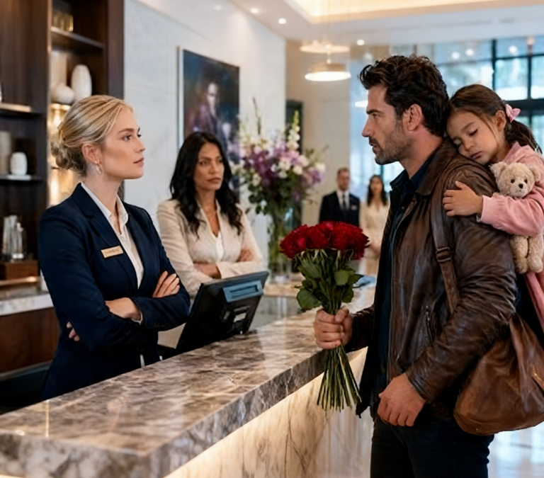 I CARRIED MY SLEEPING DAUGHTER INTO THE LUXURY HOTEL I OWN—THEN TWO FRONT DESK CLERKS LOOKED AT MY WORN JACKET, DENIED US A ROOM, AND TOLD ME TO TRY SOMEWHERE ELSE
