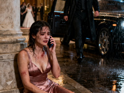 I CALLED THE MAFIA BOSS FROM MY SISTER’S WEDDING AFTER MY HUSBAND LEFT ME BRUISED IN THE RAIN