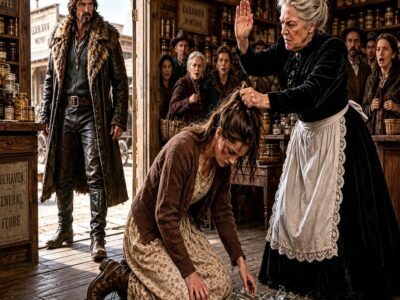 “Beat Her Again—No One Will Stop You,” the Town Sneered—Until a Strange Mountain Man Whispered, “She’s Coming With Me.”