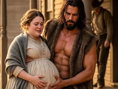 “Get That Obese Pregnant Girl Out of My Clinic,” the Town Doctor Sneered—Until the Scarred Mountain Man Lifted Her into His Arms and Named the Man Who Hurt Her.