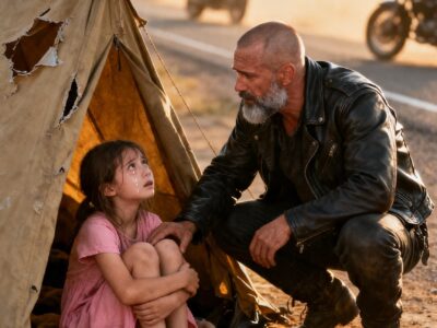 HELL’S ANGEL FOUND A TINY TENT BY THE HIGHWAY – INSIDE WAS A GIRL HIDING A DREAM THAT BROKE HIM