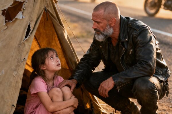 HELL’S ANGEL FOUND A TINY TENT BY THE HIGHWAY – INSIDE WAS A GIRL HIDING A DREAM THAT BROKE HIM