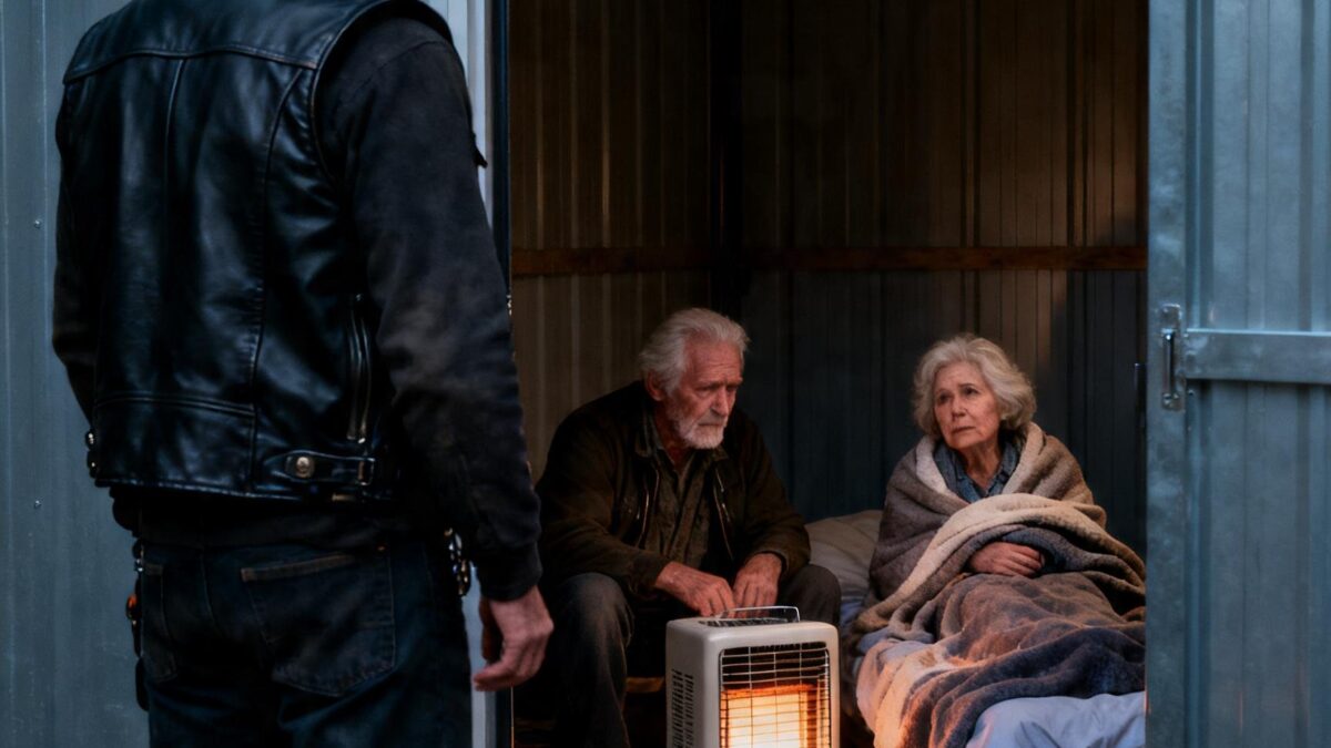 HE CAME HOME AS A HELLS ANGELS LEADER AND FOUND HIS PARENTS LIVING IN A STORAGE SHED