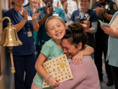My Ten-Year-Old Daughter Rang the Cancer-Free Bell After Two Years of Leukemia—Then Her Doctor Stopped Us at the Hospital Door and Revealed the Secret Meetings Every Nurse, Cook, Guard, Pharmacist, and Custodian Had Held Just to Keep Her a Child